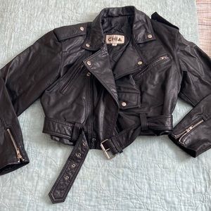 Moto 100% authentic leather jacket
